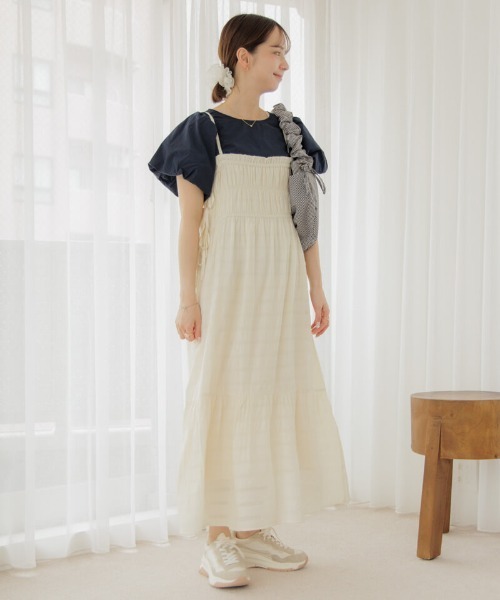 flower(フラワー)の「シャーリングギンガムバッグ(ショルダーバッグ・レディース・ブラック・FREE)」の21枚目の写真