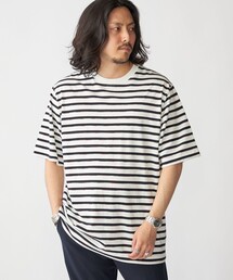 SHIPS: カスリ マルチ ボーダー Tシャツ
