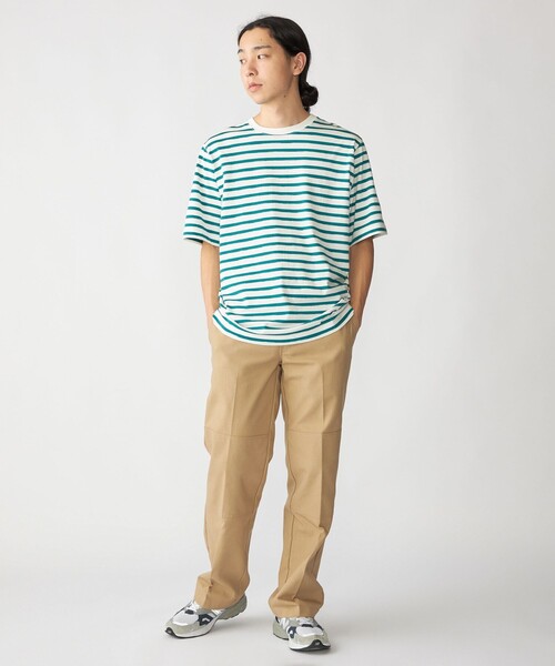 SHIPS(シップス)の「SHIPS: カスリ マルチ ボーダー Tシャツ(Tシャツ/カットソー・メンズ・ネイビー/ブラック/ライトグリーン/ブラウン・X-LARGE/LARGE/MEDIUM/SMALL)」の11枚目の写真