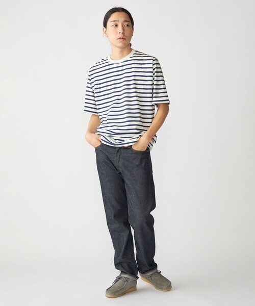 SHIPS(シップス)の「SHIPS: カスリ マルチ ボーダー Tシャツ(Tシャツ/カットソー・メンズ・ネイビー/ブラック/ライトグリーン/ブラウン・X-LARGE/LARGE/MEDIUM/SMALL)」の12枚目の写真