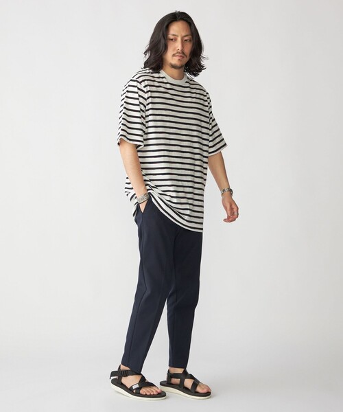 SHIPS(シップス)の「SHIPS: カスリ マルチ ボーダー Tシャツ(Tシャツ/カットソー・メンズ・ネイビー/ブラック/ライトグリーン/ブラウン・X-LARGE/LARGE/MEDIUM/SMALL)」の19枚目の写真