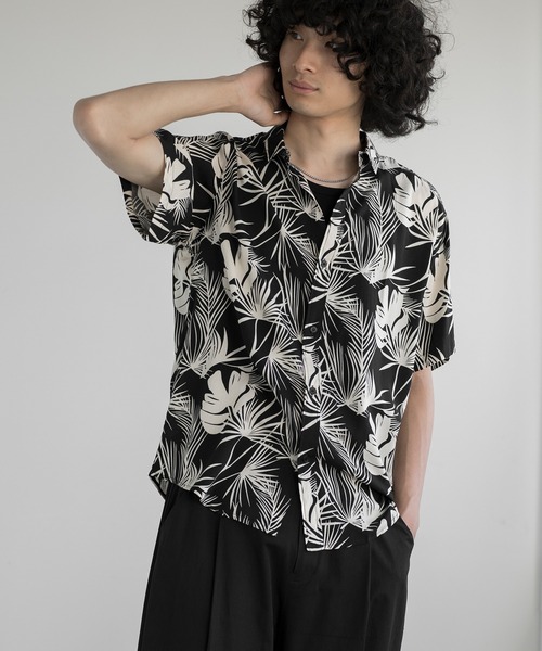 aimoha(アイモハ)の「aimoha menTROPICAL SERENITY ALOHA SHIRT(シャツ/ブラウス・メンズ・ブラック/ライトグレー/ネイビー・XX-LARGE/XXX-LARGE)」の7枚目の写真