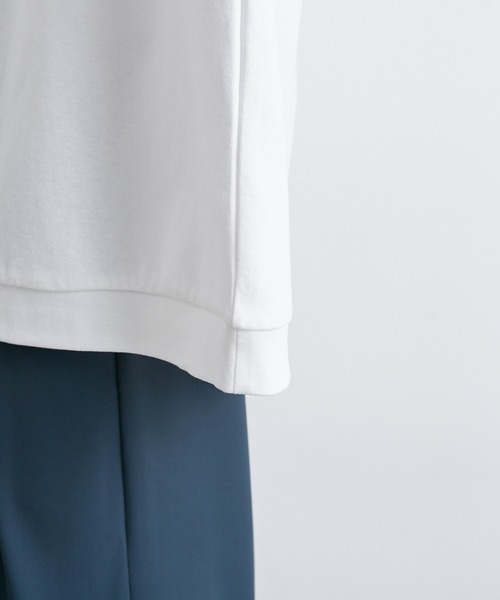 JUNRED（ジュンレッド）の「2ポイントショートスリーブワイドTシャツ（Tシャツ/カットソー・メンズ・グレー/ホワイト系その他3/ブラック系その他/ホワイト系その他/ホワイト系その他4・S/M/L）」の11枚目の写真