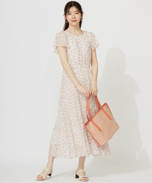 ANY SIS（エニィスィス）の「ストライプカラー かごバッグ（かごバッグ・レディース・オレンジ系1/アイボリー系1・F）」の4枚目の写真