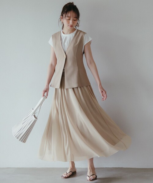 ANY SIS（エニィスィス）の「ストライプカラー かごバッグ（かごバッグ・レディース・オレンジ系1/アイボリー系1・F）」の5枚目の写真