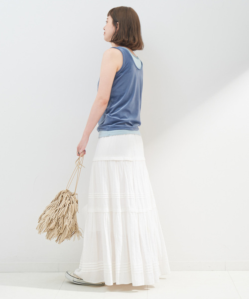 B.C STOCK(ベーセーストック)の「Gleamy/グリーミー ベロアタンクトップ(タンクトップ・レディース・ブラウン/ブルー/イエロー/パープル/ピンク系その他・FREE)」の20枚目の写真