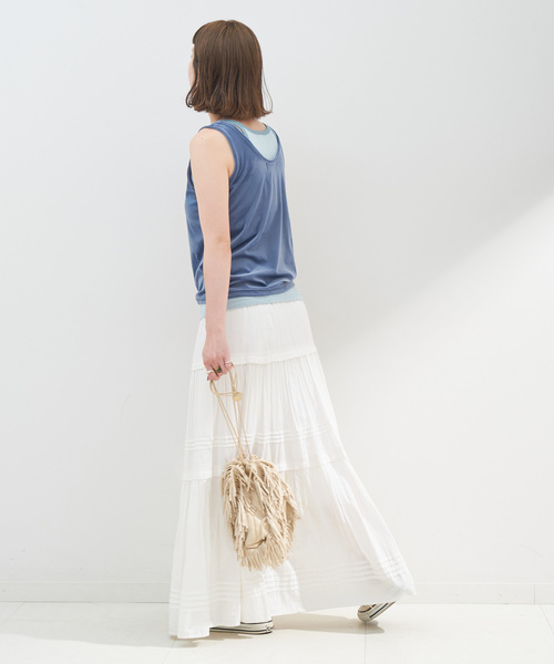 B.C STOCK(ベーセーストック)の「Gleamy/グリーミー ベロアタンクトップ(タンクトップ・レディース・ブラウン/ブルー/イエロー/パープル/ピンク系その他・FREE)」の21枚目の写真