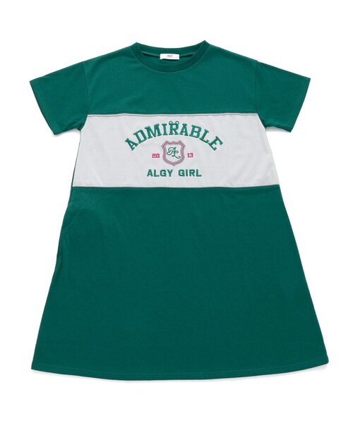 algy（アルジー）の「【接触冷感】ラメラインバイカラーワンピ（ワンピース・キッズ・グリーン/ライトグレー/ブラック・XX-SMALL/X-SMALL/MEDIUM/SMALL）」の8枚目の写真