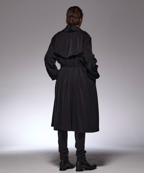 kiryuyrik(キリュウキリュウ)の「Kiryuyrik/キリュウキリュウ/DrapeShawlCoat(チェスターコート・メンズ・ブラック・SMALL/MEDIUM/LARGE)」の3枚目の写真