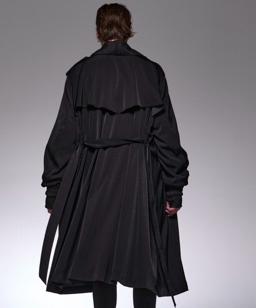 kiryuyrik(キリュウキリュウ)の「Kiryuyrik/キリュウキリュウ/DrapeShawlCoat(チェスターコート・メンズ・ブラック・SMALL/MEDIUM/LARGE)」の5枚目の写真