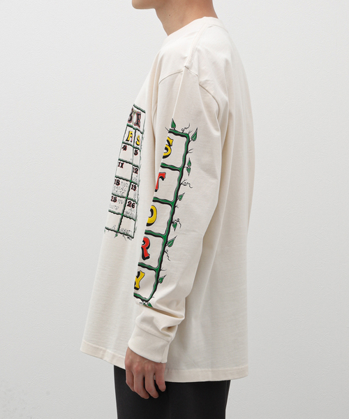 Story mfg.（ストーリーエムエフジー）の「STORY MFG GRATEFUL TEE LS SSS24TSGRACOTDYE（Tシャツ/カットソー・メンズ・ホワイト・LARGE/MEDIUM/SMALL）」の4枚目の写真