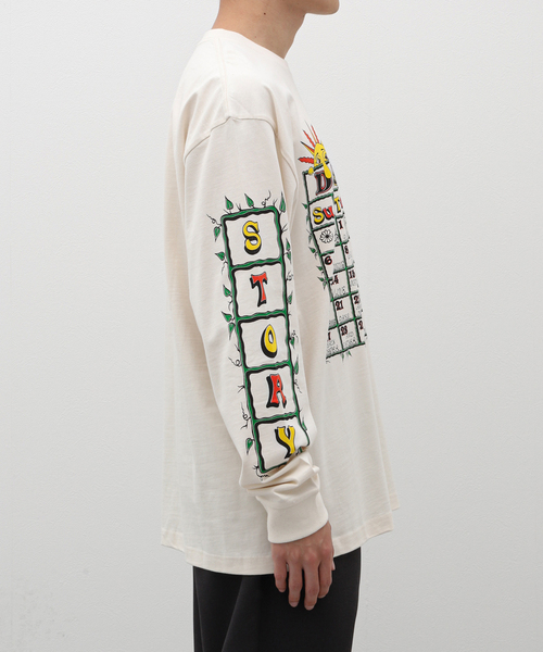 Story mfg.（ストーリーエムエフジー）の「STORY MFG GRATEFUL TEE LS SSS24TSGRACOTDYE（Tシャツ/カットソー・メンズ・ホワイト・LARGE/MEDIUM/SMALL）」の5枚目の写真