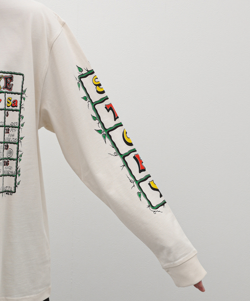 Story mfg.（ストーリーエムエフジー）の「STORY MFG GRATEFUL TEE LS SSS24TSGRACOTDYE（Tシャツ/カットソー・メンズ・ホワイト・LARGE/MEDIUM/SMALL）」の9枚目の写真