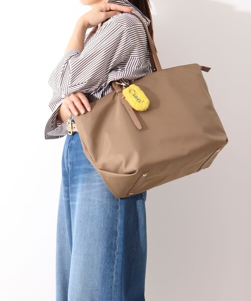 NOLLEY’S(ノーリーズ)の「ナイロントートバッグL(トートバッグ・レディース・ブラック/ベージュ・FREE)」の9枚目の写真