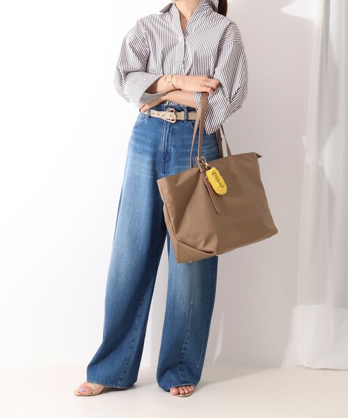 NOLLEY’S(ノーリーズ)の「ナイロントートバッグL(トートバッグ・レディース・ブラック/ベージュ・FREE)」の14枚目の写真