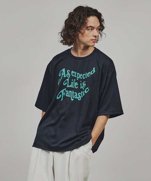 tk.TAKEO KIKUCHI(ティーケータケオキクチ)の「◆ウェーブレタード半袖カットソー(Tシャツ/カットソー・メンズ・ブラック/ホワイト/ブルー系その他・02/03/04)」の3枚目の写真