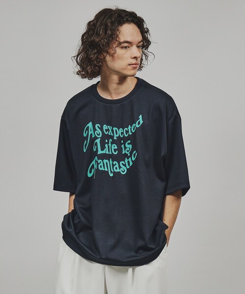 tk.TAKEO KIKUCHI(ティーケータケオキクチ)の「◆ウェーブレタード半袖カットソー(Tシャツ/カットソー・メンズ・ブラック/ホワイト/ブルー系その他・02/03/04)」の7枚目の写真