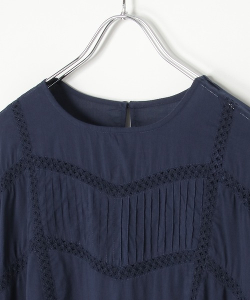 notch.(ノッチ)の「【 notch. by KR 】レース切替ルーズボイルワンピース(ワンピース・レディース・ブラック/ネイビー/オフホワイト・TM/M)」の21枚目の写真