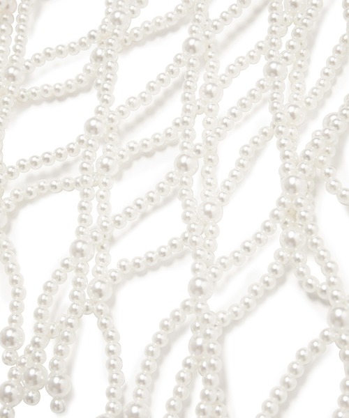 VIS（ビス）の「パールビスチェ（キャミソール・レディース・ホワイト・FREE）」の7枚目の写真