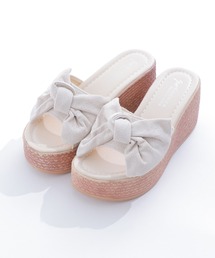 sugar nine（シュガーナイン）の「ピンクリボンウェッジサンダル（サンダル）」