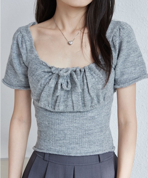 美品 45R ギマニット ギャザーTシャツ リボン M 半袖ニット 45rpm 楽天市場】ギマニットの通販