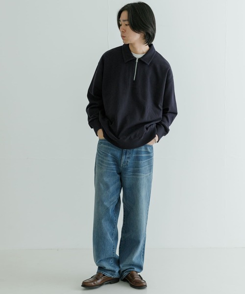 URBAN RESEARCH(アーバンリサーチ)の「ハーフZIPプルオーバー(スウェット・メンズ・ネイビー/カーキ・LARGE/MEDIUM)」の5枚目の写真