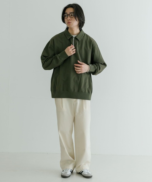 URBAN RESEARCH(アーバンリサーチ)の「ハーフZIPプルオーバー(スウェット・メンズ・ネイビー/カーキ・LARGE/MEDIUM)」の8枚目の写真