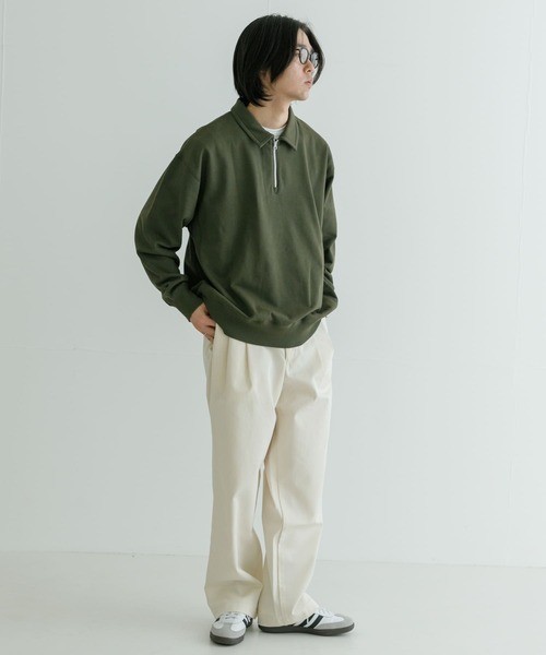 URBAN RESEARCH(アーバンリサーチ)の「ハーフZIPプルオーバー(スウェット・メンズ・ネイビー/カーキ・LARGE/MEDIUM)」の9枚目の写真