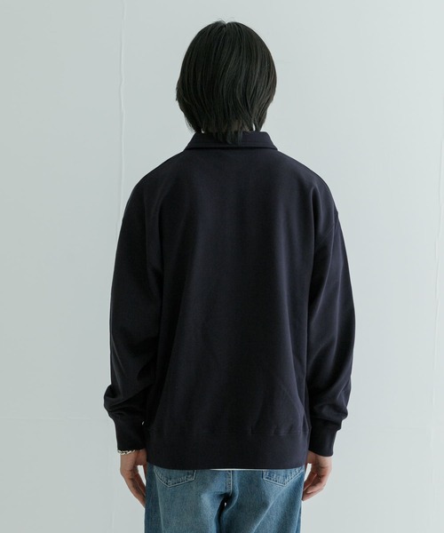 URBAN RESEARCH(アーバンリサーチ)の「ハーフZIPプルオーバー(スウェット・メンズ・ネイビー/カーキ・LARGE/MEDIUM)」の12枚目の写真