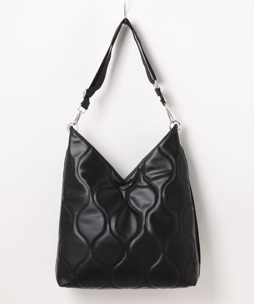 Casselini（キャセリーニ）の「キルティングショッパー（ハンドバッグ・レディース・ブラック/アイボリー・ONE SIZE）」の3枚目の写真