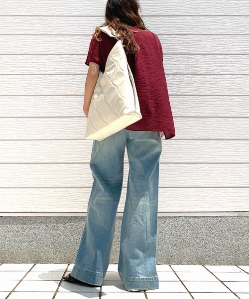 Casselini（キャセリーニ）の「キルティングショッパー（ハンドバッグ・レディース・ブラック/アイボリー・ONE SIZE）」の16枚目の写真