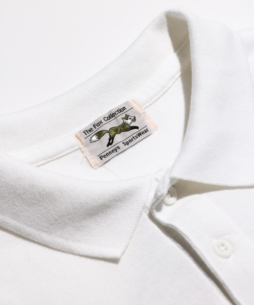 PENNEYS(ぺニーズ)の「PENNEY'S / ぺニーズ THE FOX COTTON PIQUE POLO ワンポイント ユーズド加工 ポロシャツ(ポロシャツ・メンズ・ロイヤルブルー/ネイビー/グリーン/ホワイト/ブルー/ブラック/ライトブルー・LARGE/X-LARGE/MEDIUM)」の9枚目の写真
