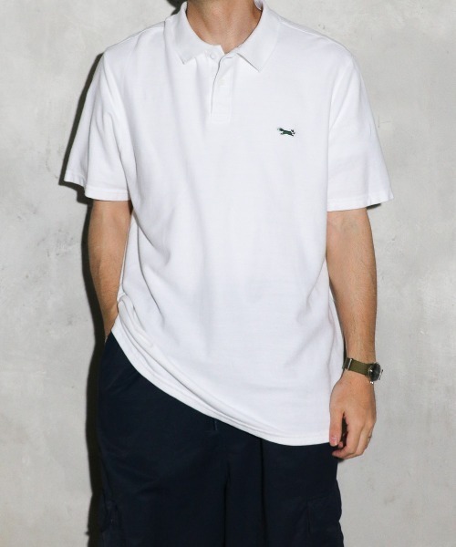 PENNEYS(ぺニーズ)の「PENNEY'S / ぺニーズ THE FOX COTTON PIQUE POLO ワンポイント ユーズド加工 ポロシャツ(ポロシャツ・メンズ・ロイヤルブルー/ネイビー/グリーン/ホワイト/ブルー/ブラック/ライトブルー・LARGE/X-LARGE/MEDIUM)」の8枚目の写真