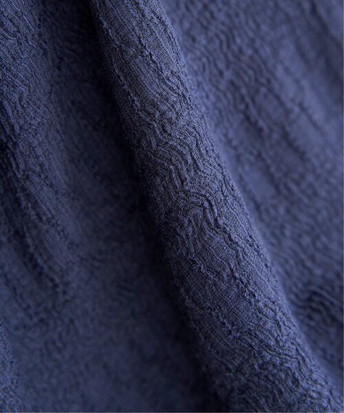 ikka（イッカ）の「袖フクレ切り替え半袖プルオーバー（Tシャツ/カットソー・レディース・ネイビー/オフホワイト/オレンジ・M/L/S）」の4枚目の写真