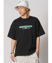 RE730 かくれんぼしているなみおくん　半袖ビッグシルエットTシャツ