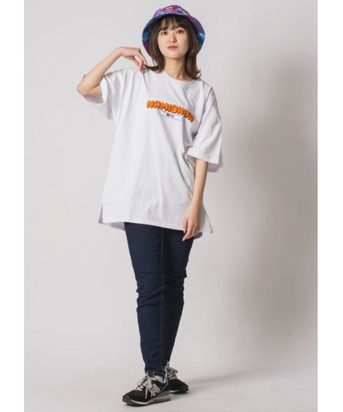 RE730(アールイーセブンサーティー)の「RE730 かくれんぼしているなみおくん 半袖ビッグシルエットTシャツ(Tシャツ/カットソー・メンズ・オフホワイト/ブラック・MEDIUM/LARGE/X-LARGE)」の11枚目の写真