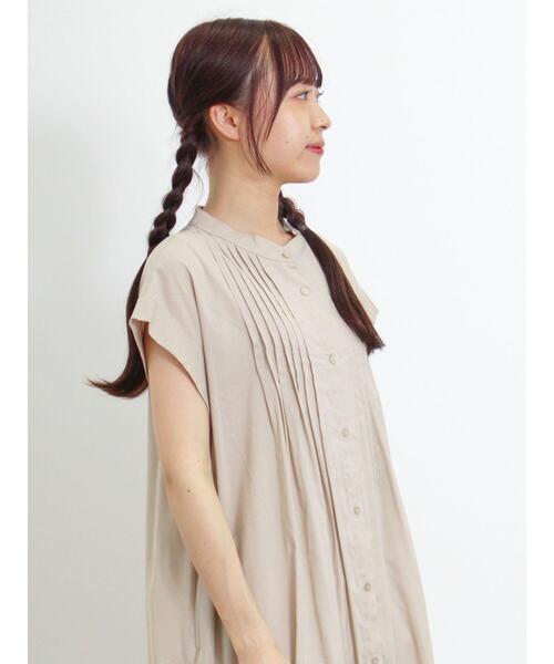 Samansa Mos2（サマンサ モスモス）の「ピンタックフレンチワンピース（ワンピース・レディース・グリーン/ピンク/ベージュ/ブラック・F）」の16枚目の写真