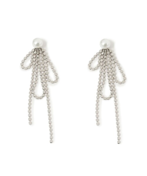 B:MING by BEAMS(ビーミングバイビームス)の「ドット メタル リボン ピアス(ピアス(両耳用)・レディース・シルバー/ゴールド・ONE SIZE)」の3枚目の写真