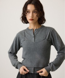 ニットビスチェツインセット