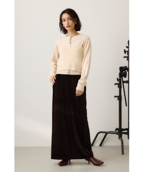 【セール】ニットビスチェツインセット（ニット/セーター）｜crie conforto（クリーコンフォルト）