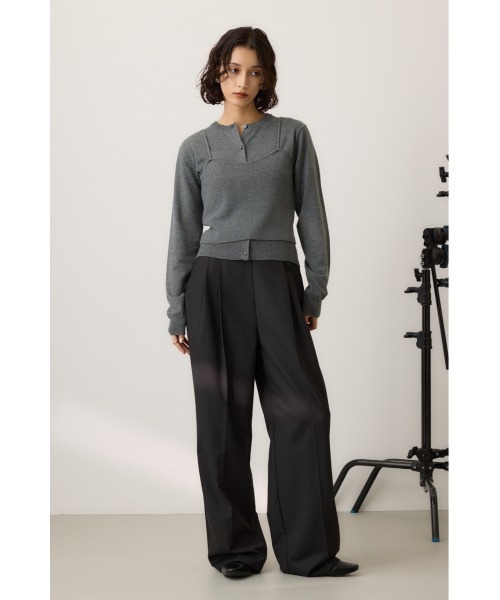 【セール】ニットビスチェツインセット（ニット/セーター）｜crie conforto（クリーコンフォルト）