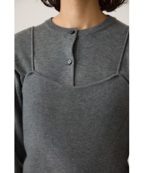 【セール】ニットビスチェツインセット（ニット/セーター）｜crie conforto（クリーコンフォルト）