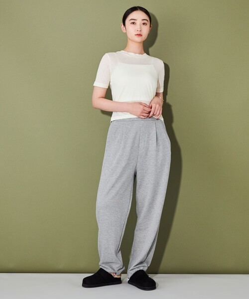 CITEN(シテン)の「<CITEN> タックスウェットパンツ(スウェットパンツ・レディース・グレー/ライトグレー/ダークグレー・S/M)」の5枚目の写真