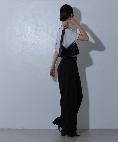 COLONY 2139（コロニートゥーワンスリーナイン）の「グリッターシアードッキングTee（Tシャツ/カットソー・レディース・ブラック/オフホワイト/グレー・FREE）」の10枚目の写真