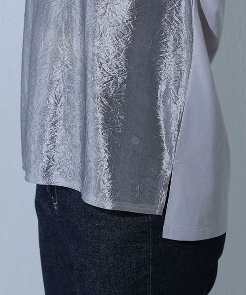 COLONY 2139（コロニートゥーワンスリーナイン）の「グリッターシアードッキングTee（Tシャツ/カットソー・レディース・ブラック/オフホワイト/グレー・FREE）」の4枚目の写真