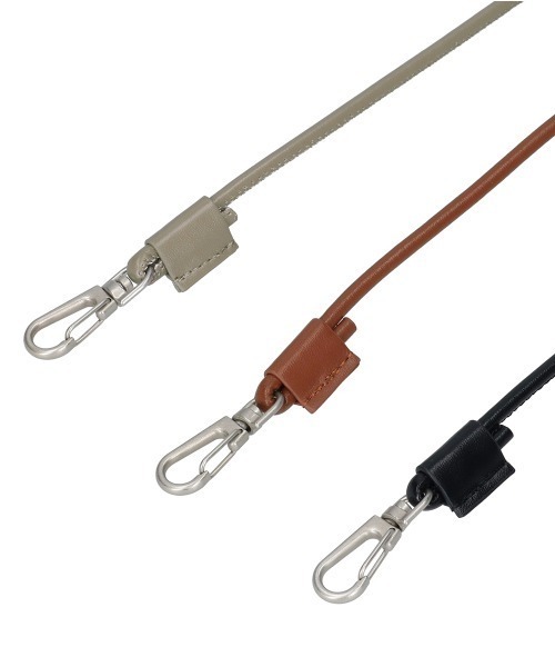 Inner Carrying（インナーキャリング）の「インナーキャリング ショルダーストラップ スワーブ（太さ4mm）（ショルダーバッグ・レディース・ベージュ/ブラウン/ブラック・FREE）」の4枚目の写真