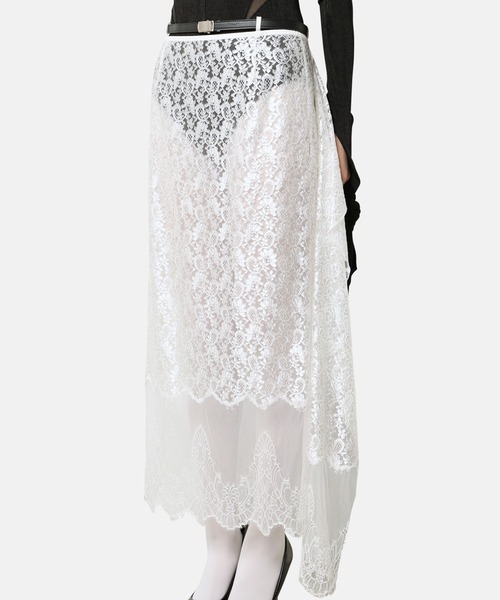 iRENE(アイレネ)の「フォーリングプレートレーススカート / Falling-Plate Lace Skirt(スカート・レディース・ブラック/オフホワイト・36/34/38)」の17枚目の写真