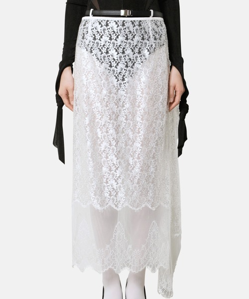 iRENE(アイレネ)の「フォーリングプレートレーススカート / Falling-Plate Lace Skirt(スカート・レディース・ブラック/オフホワイト・36/34/38)」の16枚目の写真