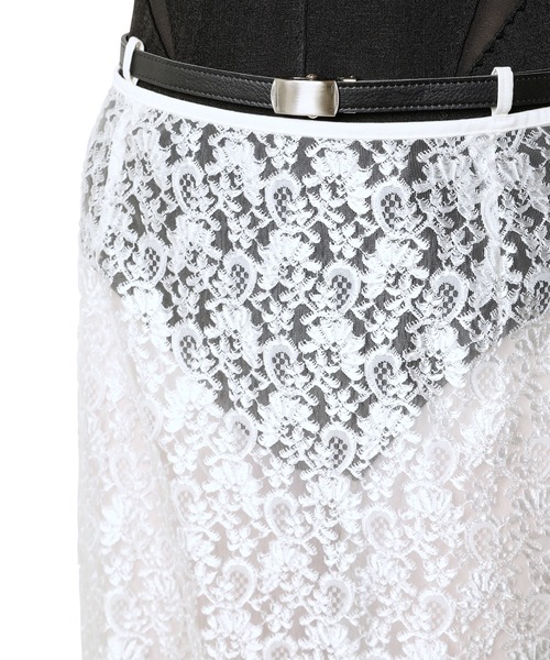 iRENE(アイレネ)の「フォーリングプレートレーススカート / Falling-Plate Lace Skirt(スカート・レディース・ブラック/オフホワイト・36/34/38)」の8枚目の写真