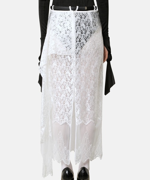 iRENE(アイレネ)の「フォーリングプレートレーススカート / Falling-Plate Lace Skirt(スカート・レディース・ブラック/オフホワイト・36/34/38)」の7枚目の写真